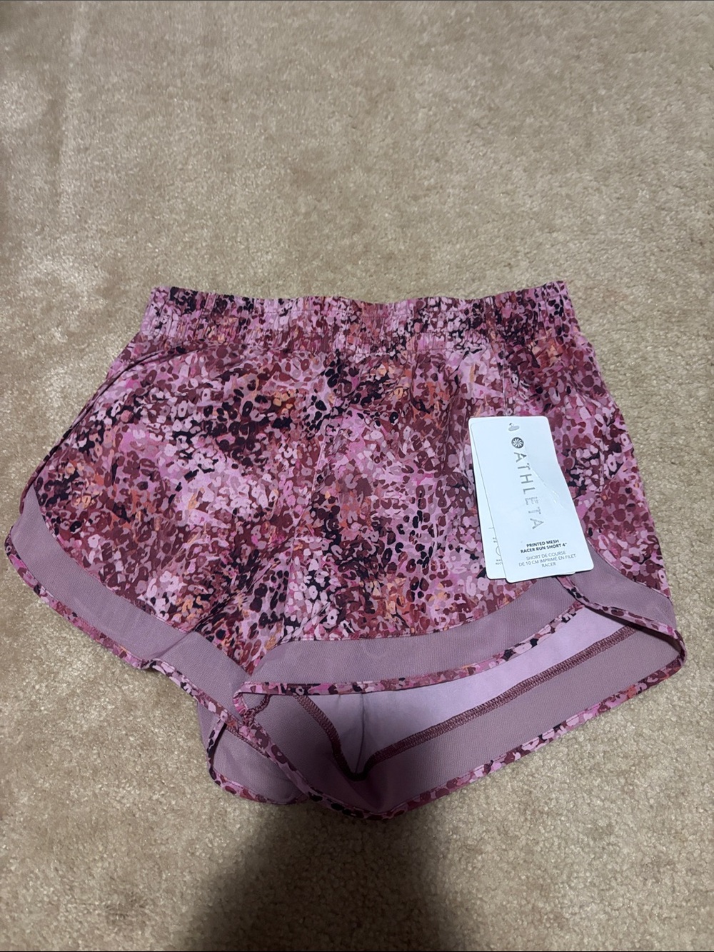 Athleta Pink Multi-Print Stretch Lounge Shorts